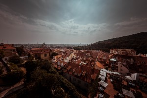 Red roofs of  Prague       