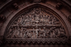 Prague  - Kapitulní chrám sv. Petra a Pavla na pražském Vyšehradě (door)        